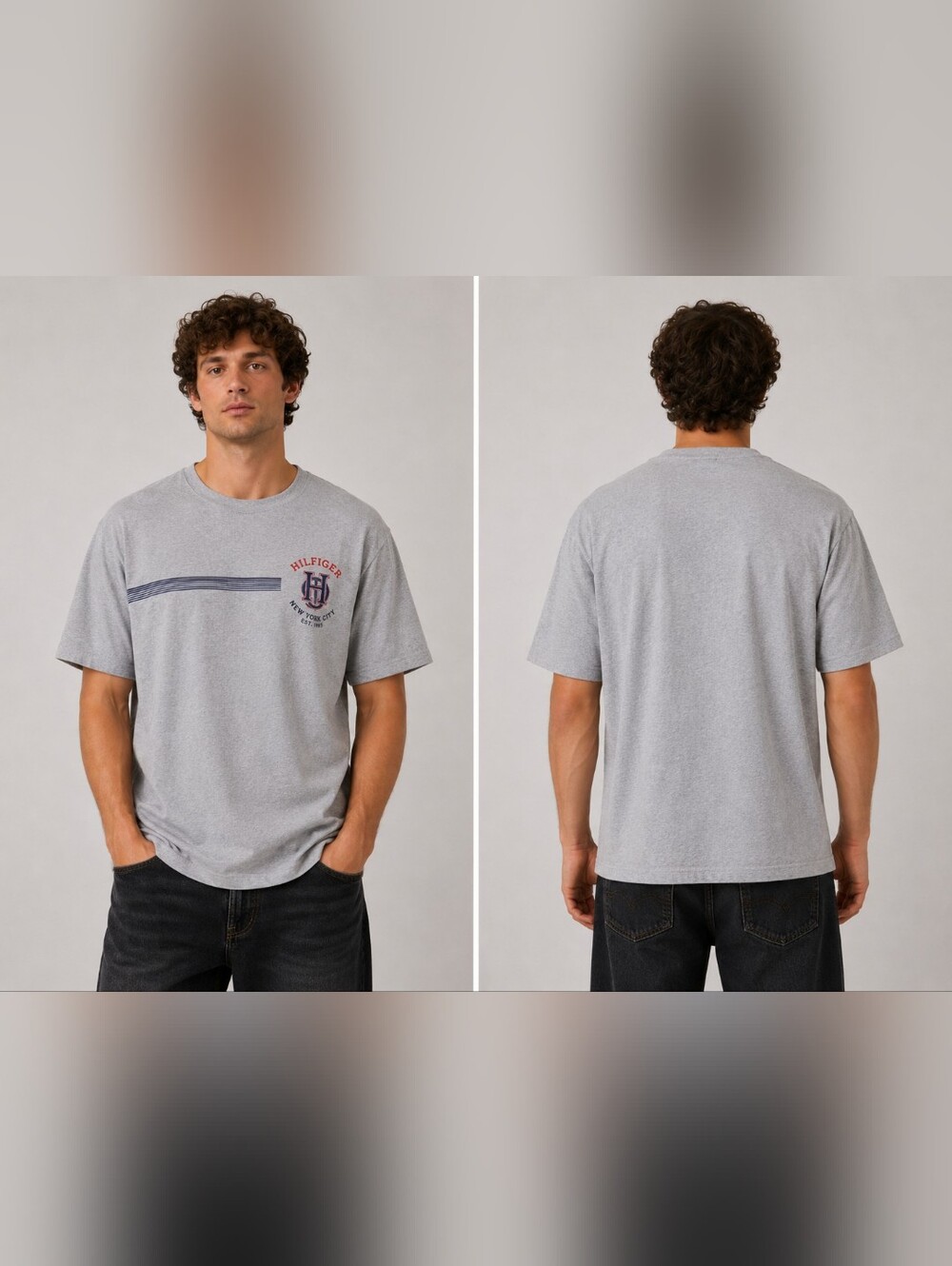 Tommy Hilfiger Gray Men's T-Shirt